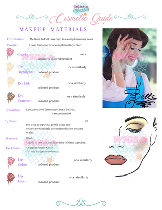 Belle Inspired Makeup Guide BUNDLE