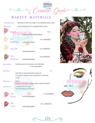 BUNDLE de guides de maquillage inspirés de Belle
