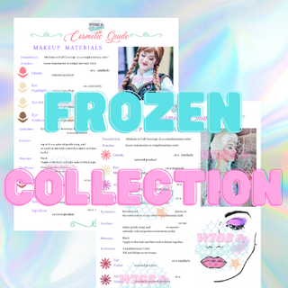 Collection de guides cosmétiques inspirés de La Reine des Neiges | Princesse de fête | Cosplay | Téléchargement numérique