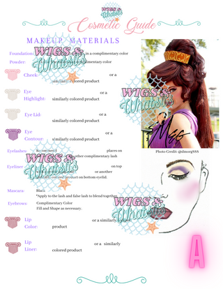 Guide de maquillage inspiré de Megara | Téléchargement numérique