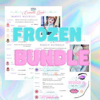 Guide cosmétique inspiré de La Reine des Neiges | Princesse de fête | Cosplay | Téléchargement numérique | PAQUET