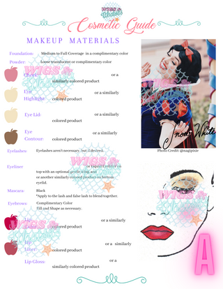 Snow White Inspired Makeup Guide | Digital Download