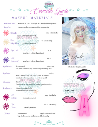 Collection de guides cosmétiques inspirés de La Reine des Neiges | Princesse de fête | Cosplay | Téléchargement numérique