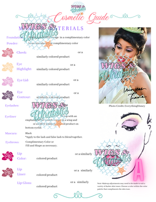 Princess Tiana Inspired Makeup Guides | Digital Download
